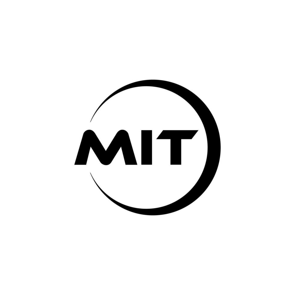 MIT Letter Logo Design, Inspiration for a Unique Identity. Modern Elegance and Creative Design. Watermark Your Success with the Striking this Logo. vector