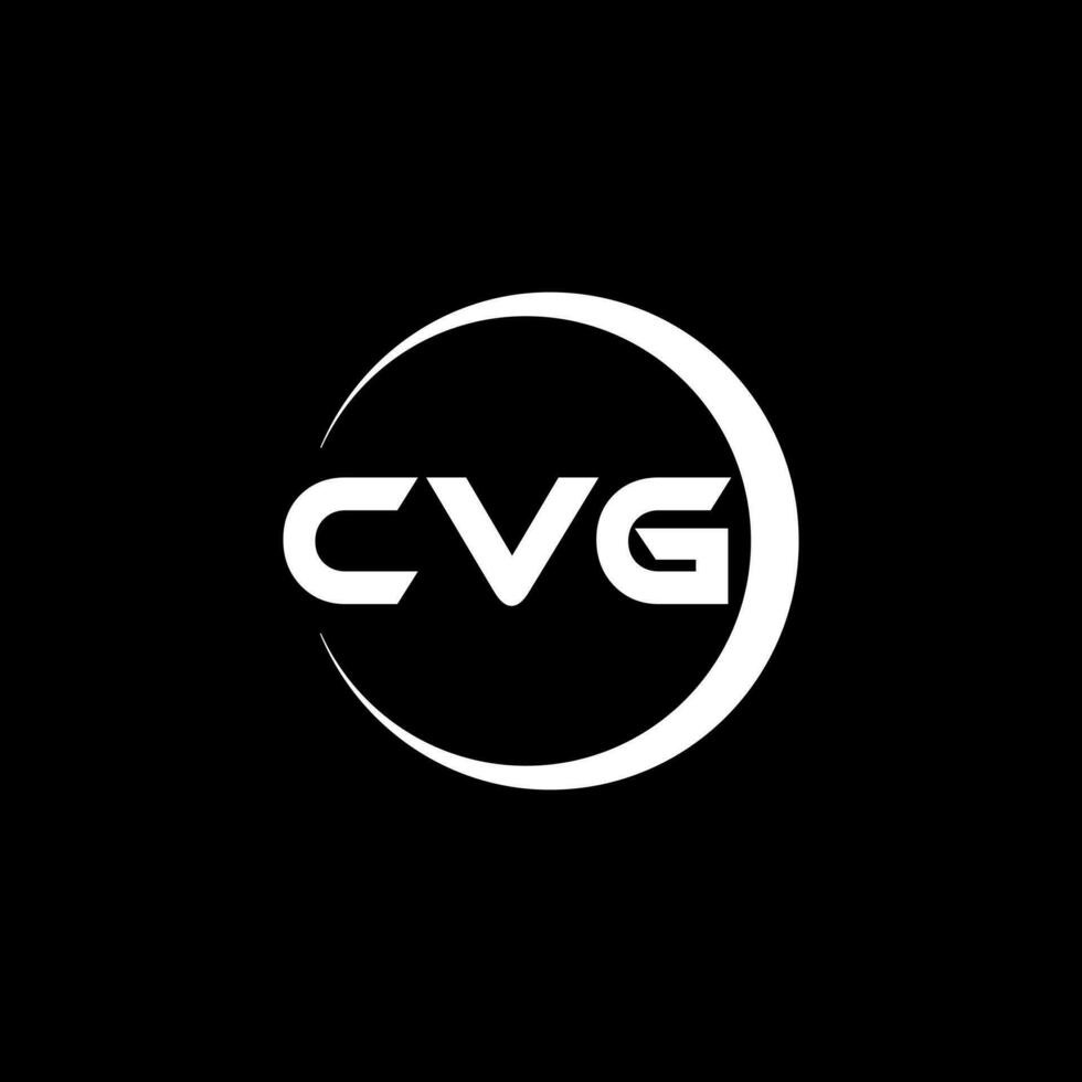 CVG Letter Logo Design, Inspiration for a Unique Identity. Modern Elegance and Creative Design. Watermark Your Success with the Striking this Logo. vector