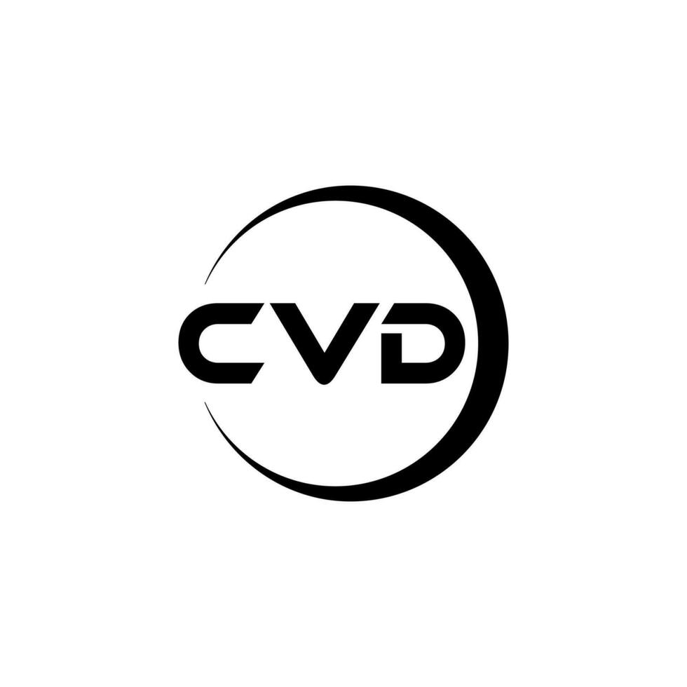 CVD letra logo diseño, inspiración para un único identidad. moderno elegancia y creativo diseño. filigrana tu éxito con el sorprendentes esta logo. vector