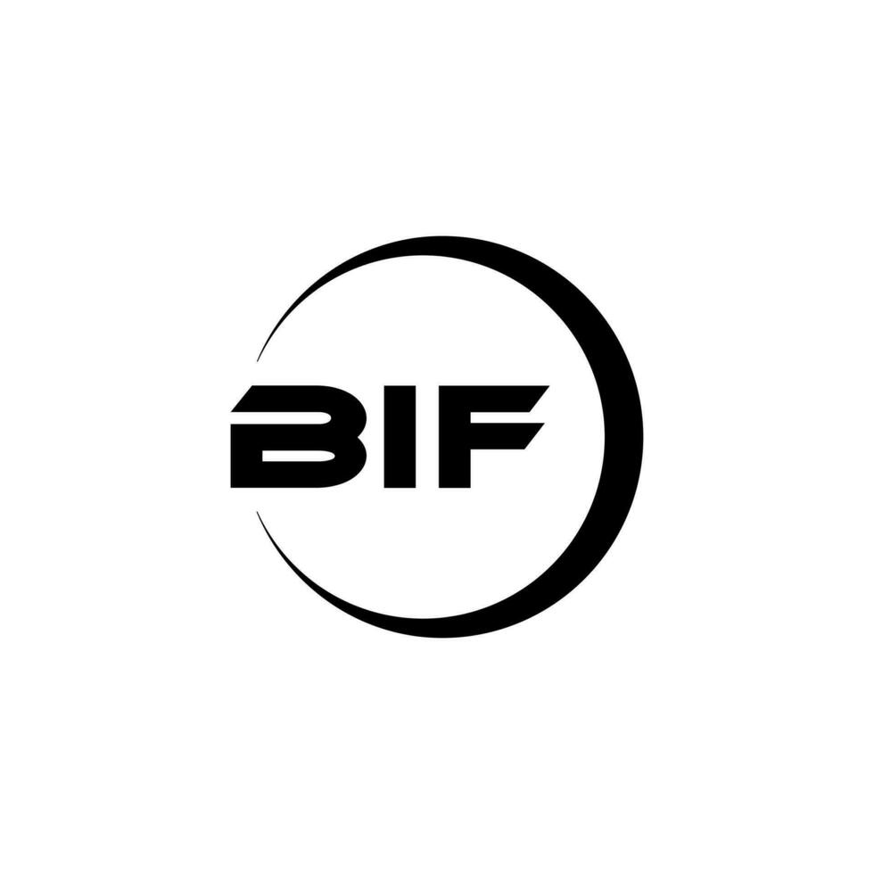 BIF Letter Logo Design, Inspiration for a Unique Identity. Modern Elegance and Creative Design. Watermark Your Success with the Striking this Logo. vector