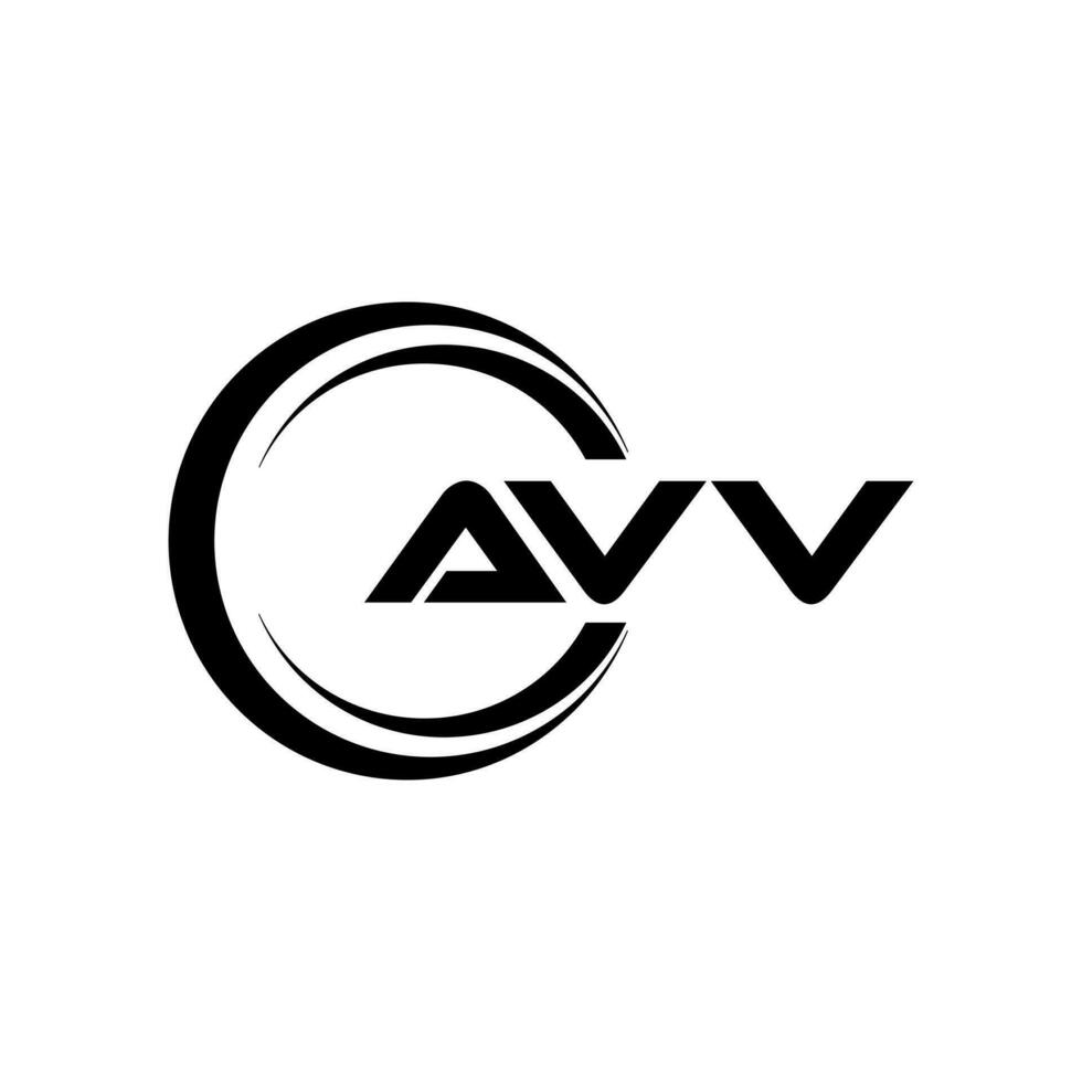 avv letra logo diseño, inspiración para un único identidad. moderno elegancia y creativo diseño. filigrana tu éxito con el sorprendentes esta logo. vector