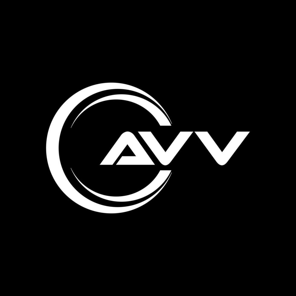 avv letra logo diseño, inspiración para un único identidad. moderno elegancia y creativo diseño. filigrana tu éxito con el sorprendentes esta logo. vector