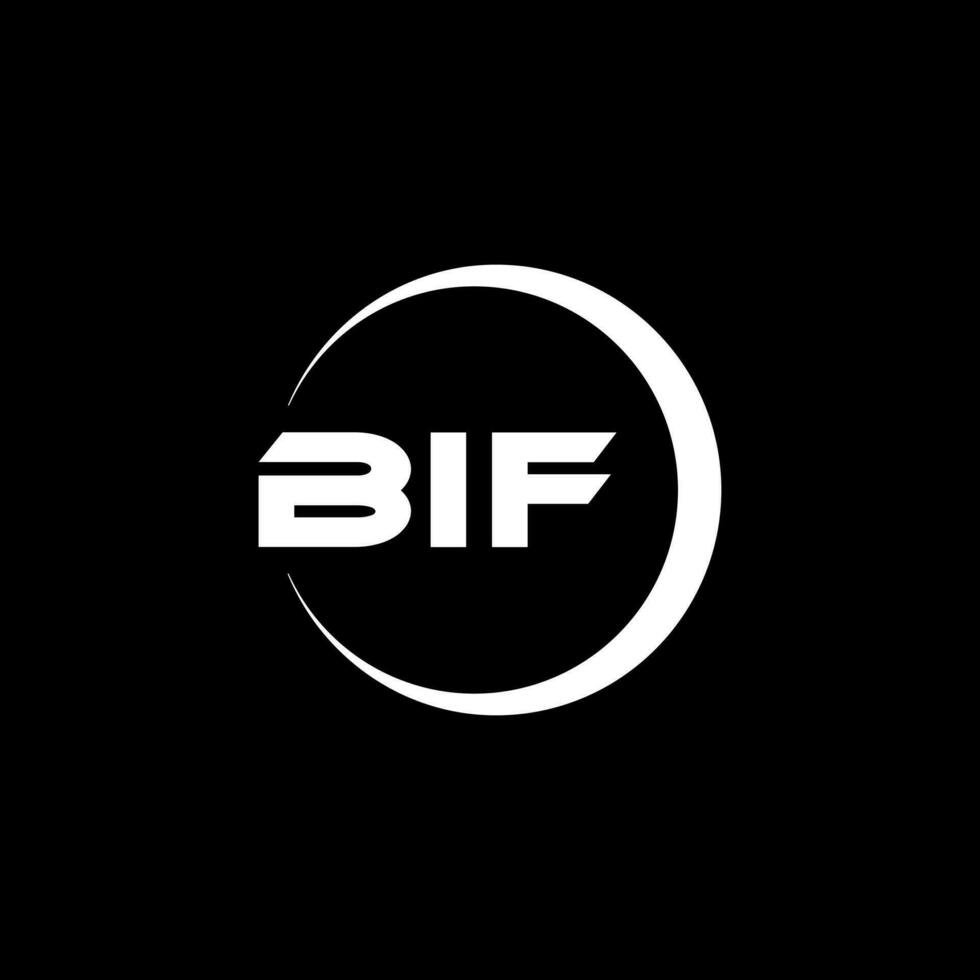 BIF Letter Logo Design, Inspiration for a Unique Identity. Modern Elegance and Creative Design. Watermark Your Success with the Striking this Logo. vector