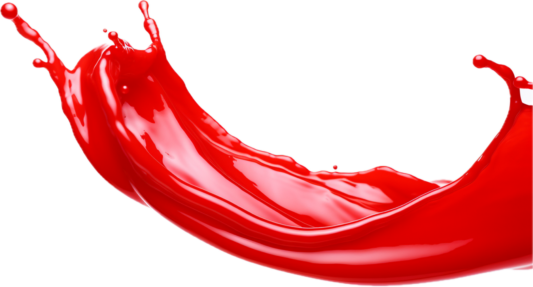 ai generado rojo salsa de tomate chapoteo png