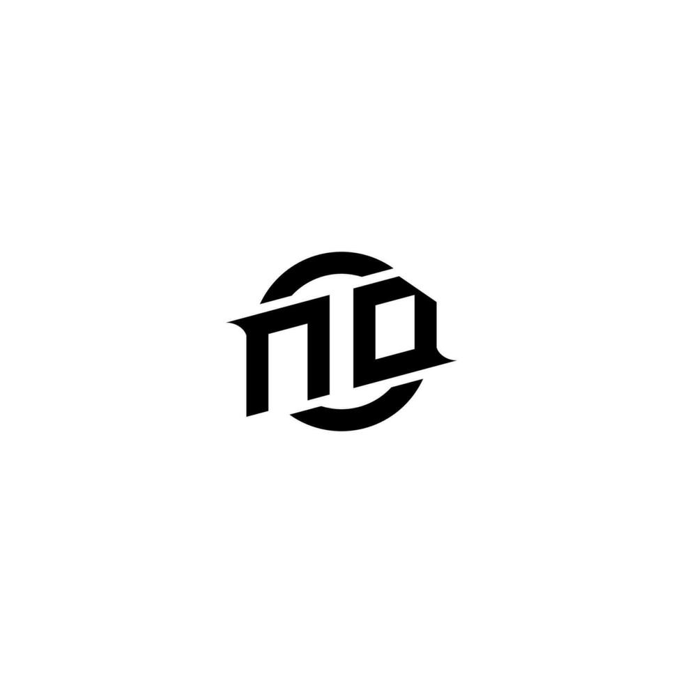 ND Premium esport logo design Initials vector