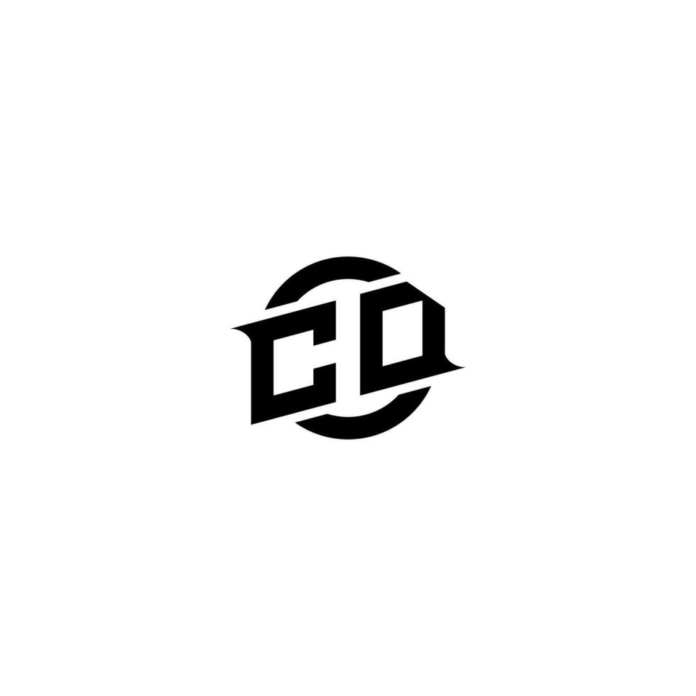 CD Premium esport logo design Initials vector