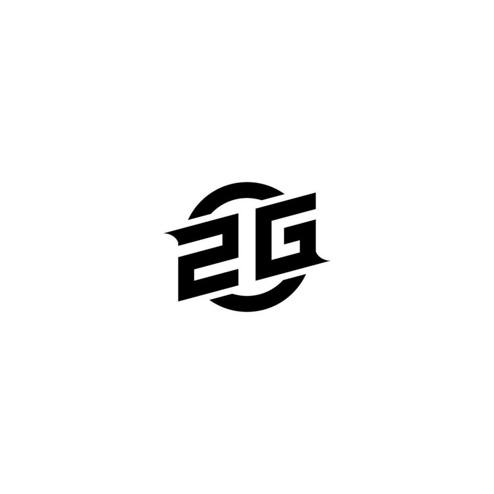 ZG Premium esport logo design Initials vector