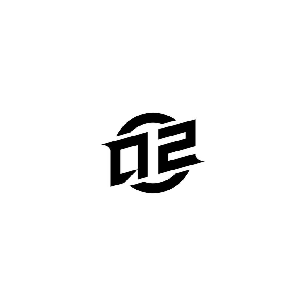 QZ Premium esport logo design Initials vector