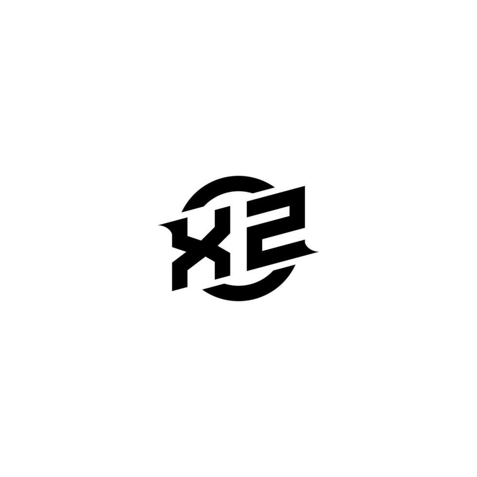XZ Premium esport logo design Initials vector