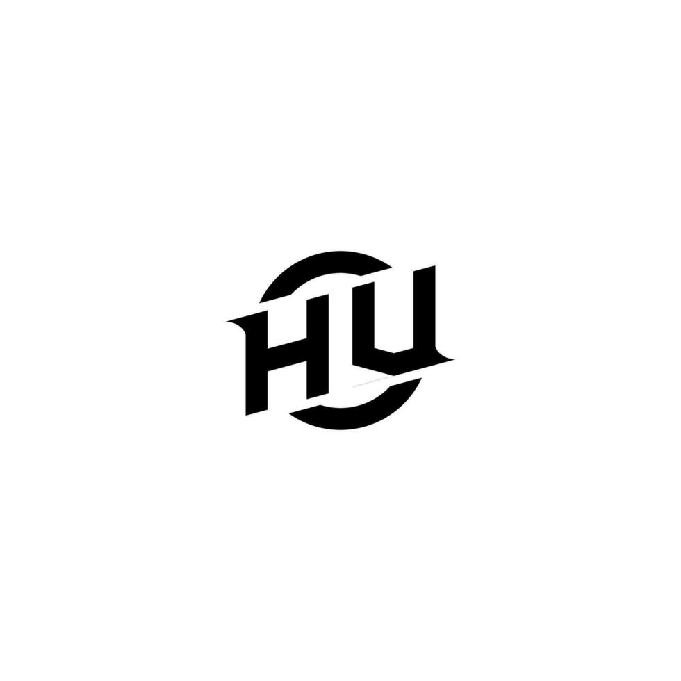HV Premium esport logo design Initials vector