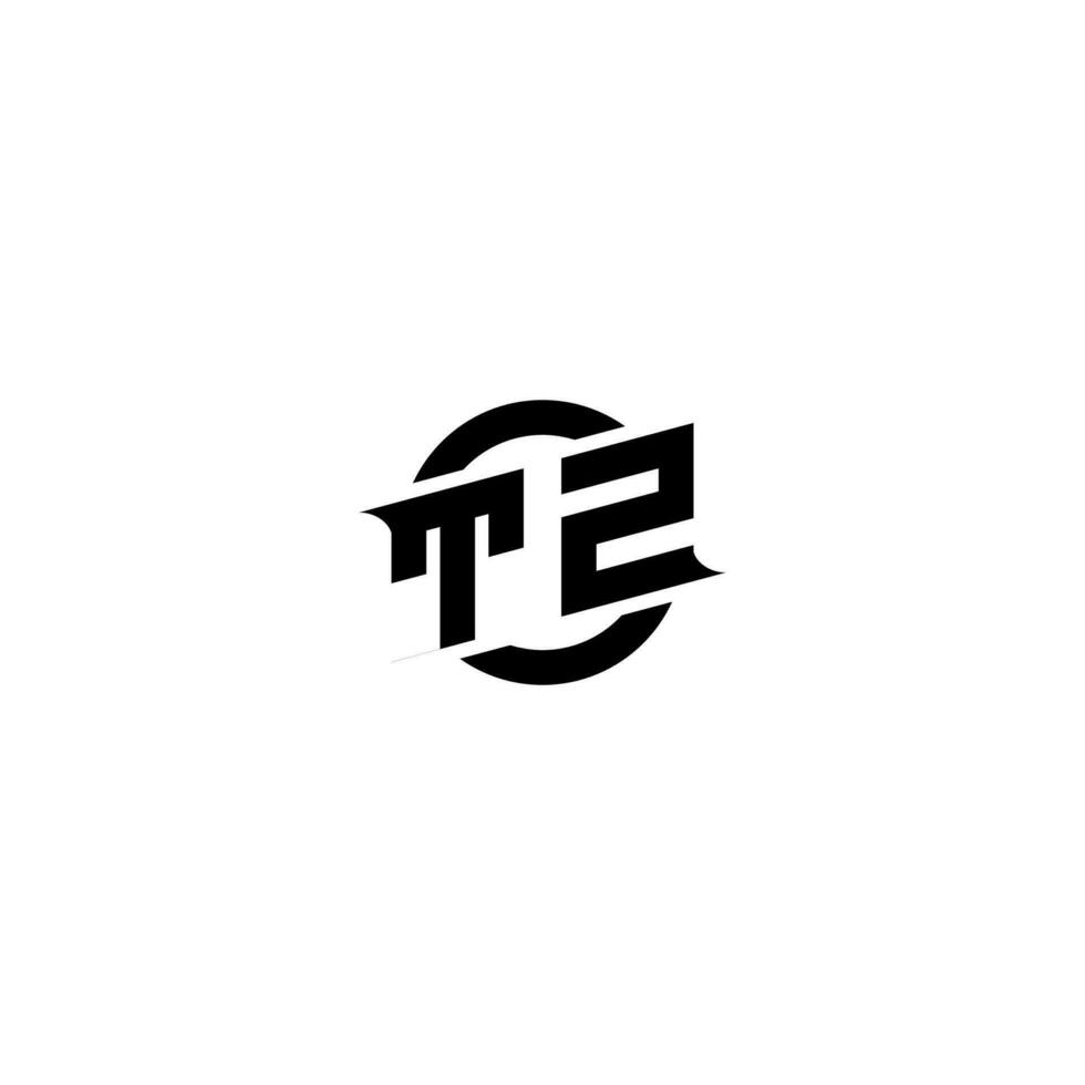 TZ Premium esport logo design Initials vector