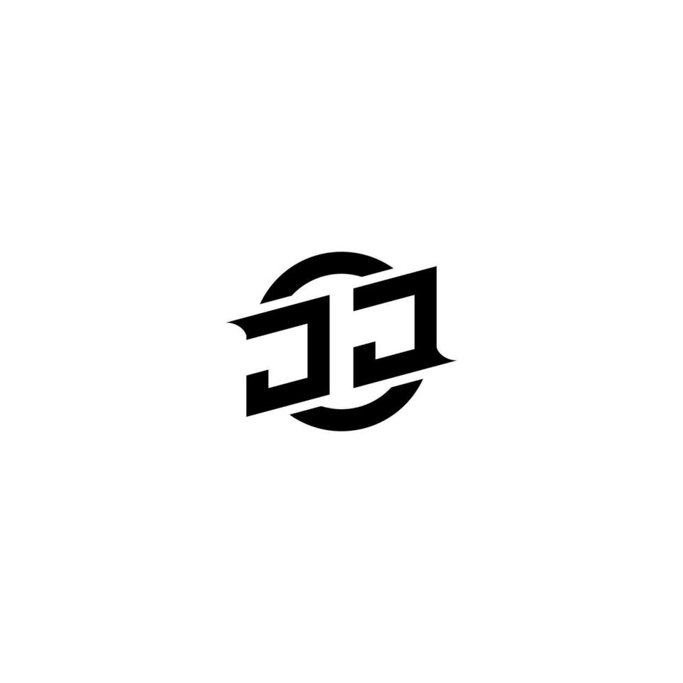 JJ Premium esport logo design Initials vector