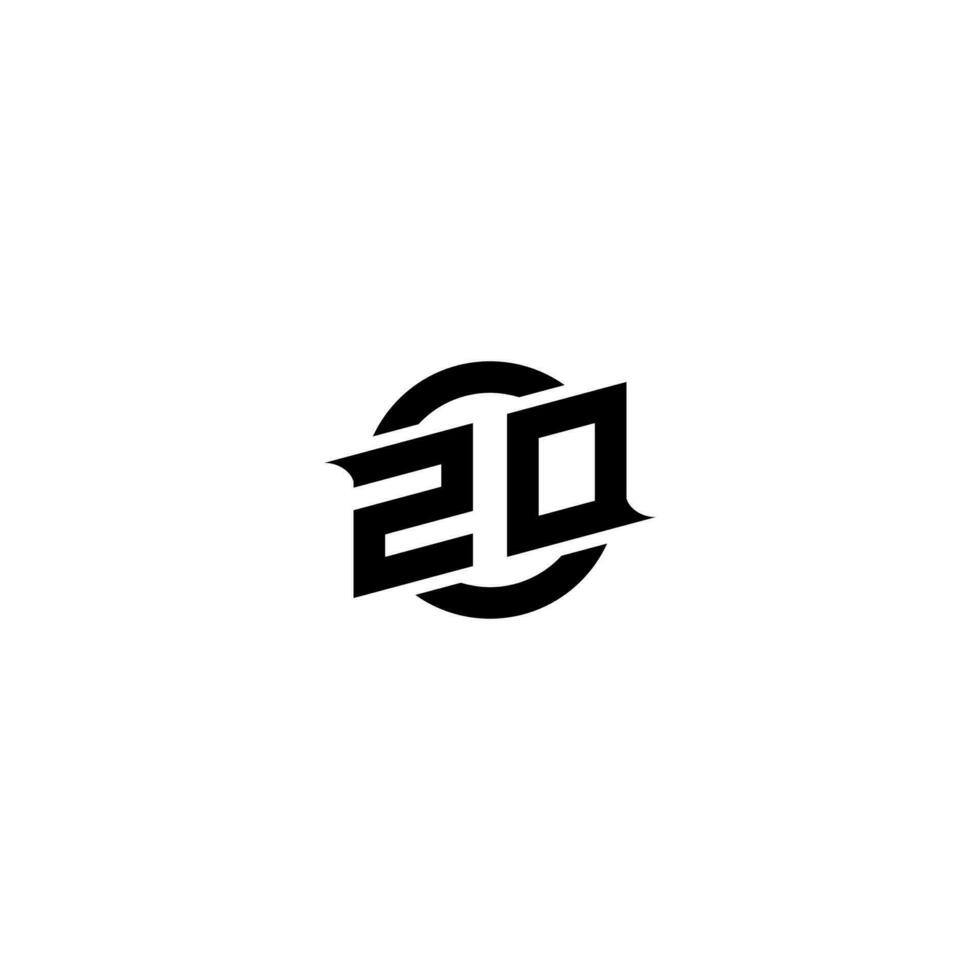 ZO Premium esport logo design Initials vector