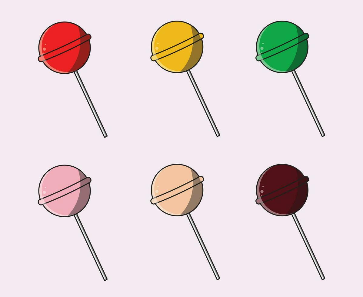 Ilustration vector of Lolipop, suitable for design poster, product lolipop