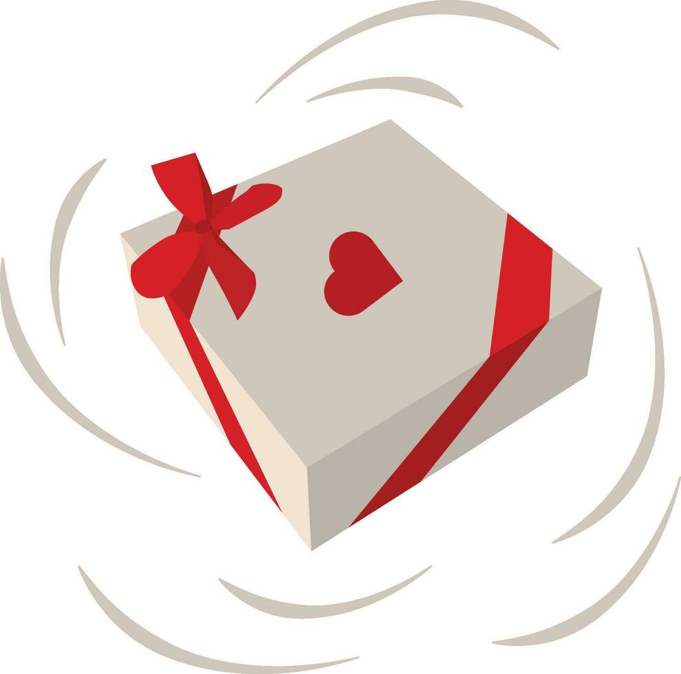 vector ilustracion de regalo caja