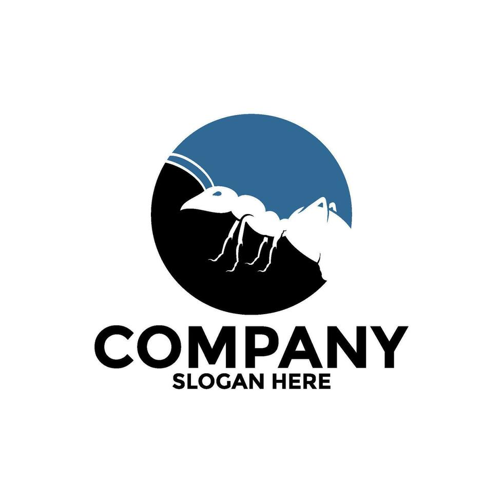 Ant Logo Design template. Vector Ant Illustration
