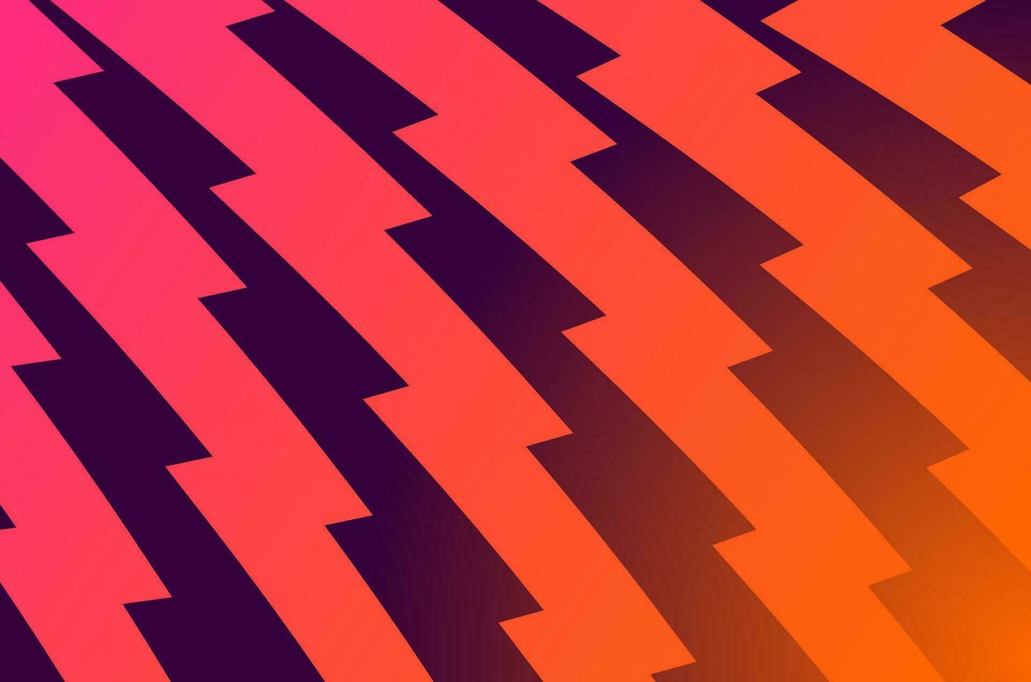 Zigzag Orange Purple Background. EPL Premier League thumbnail video print web background. vector