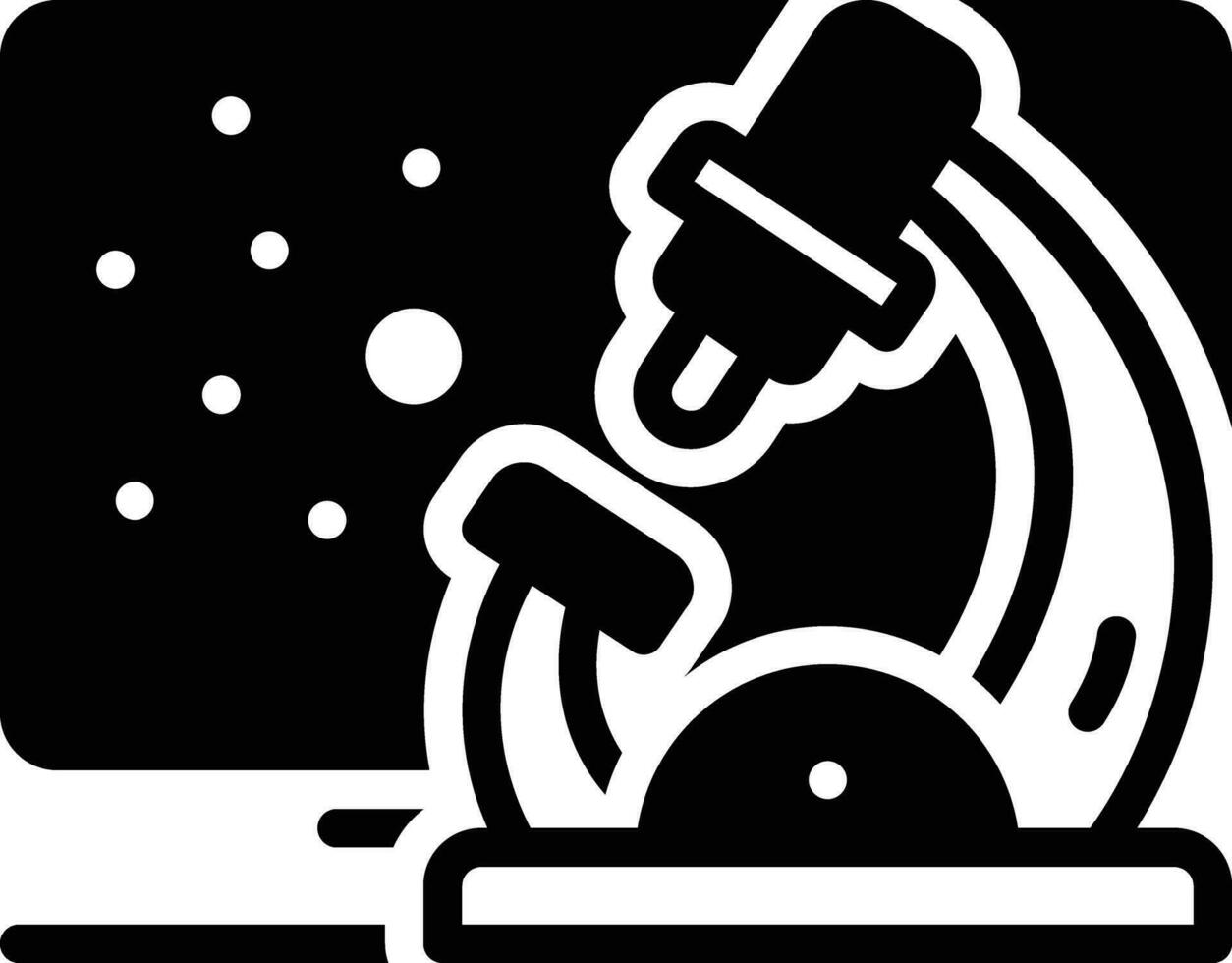 Solid icon for pathology vector