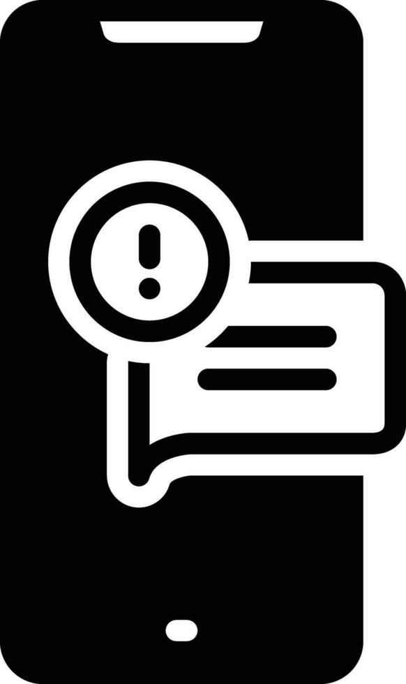 Solid icon for reply vector