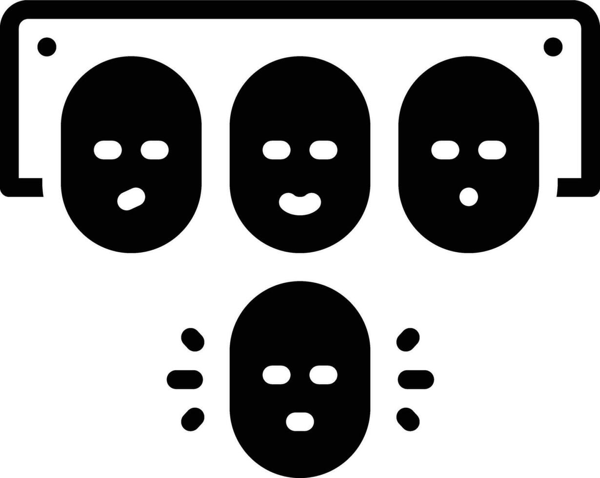Solid icon for fourth vector