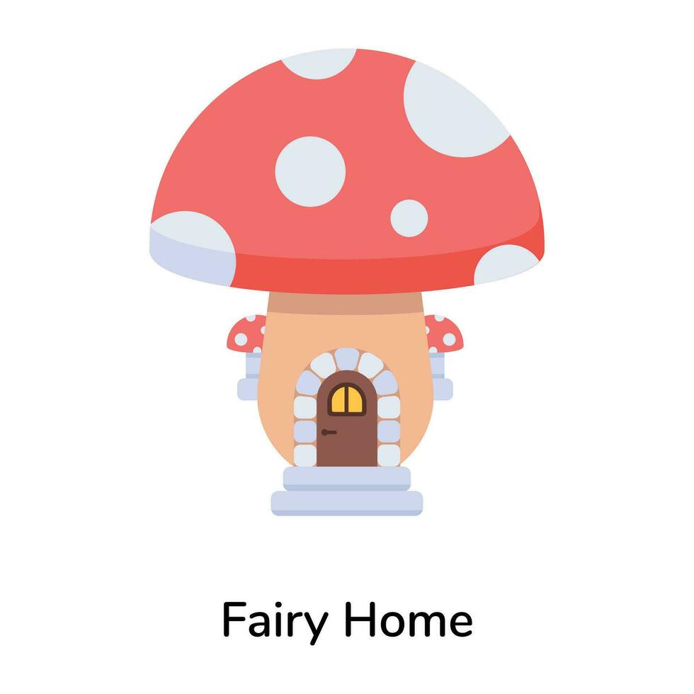 Trendy Fairy Home vector