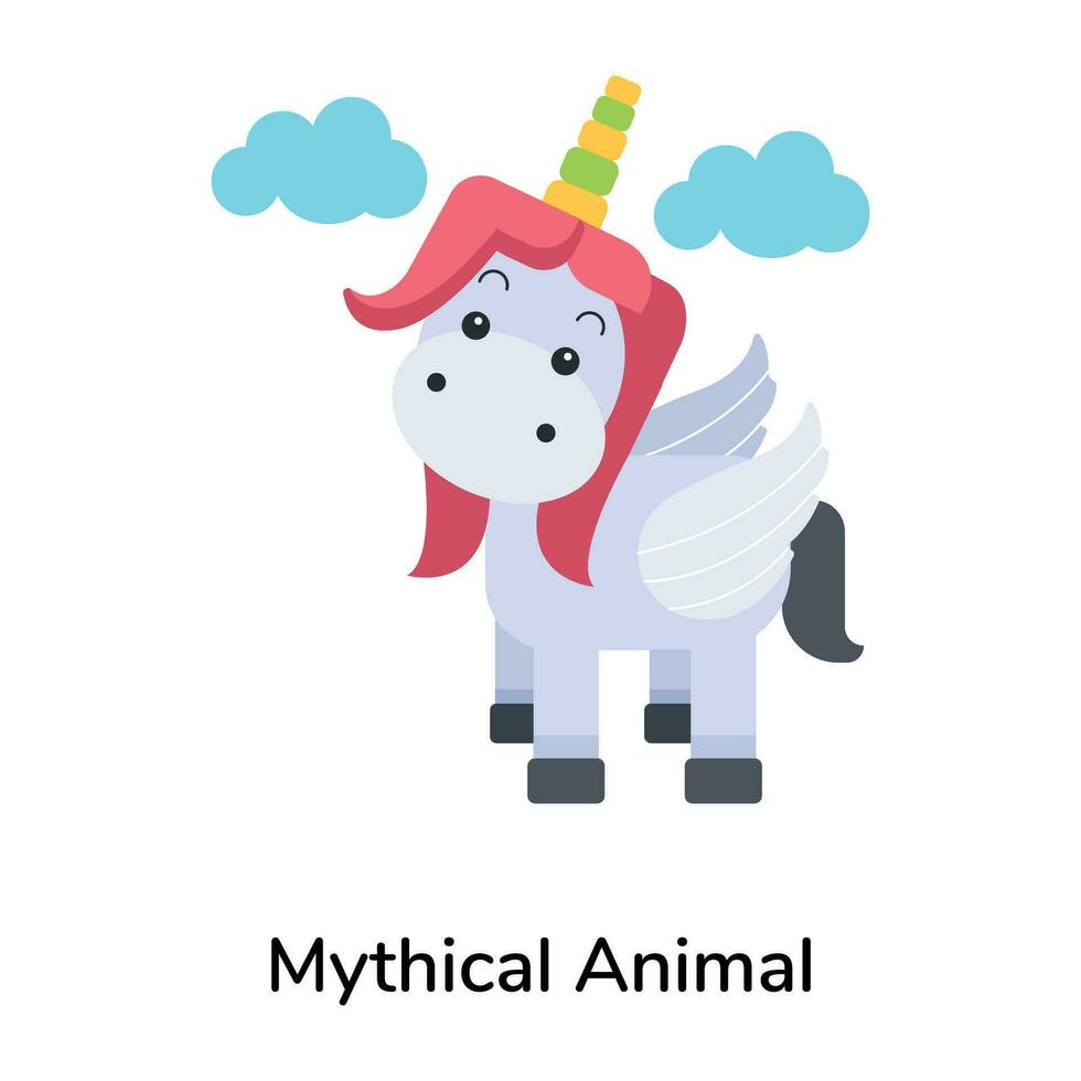 Trendy Mythical Animal vector