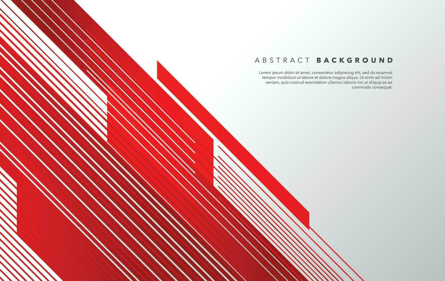 modern abstract red and white background design vector