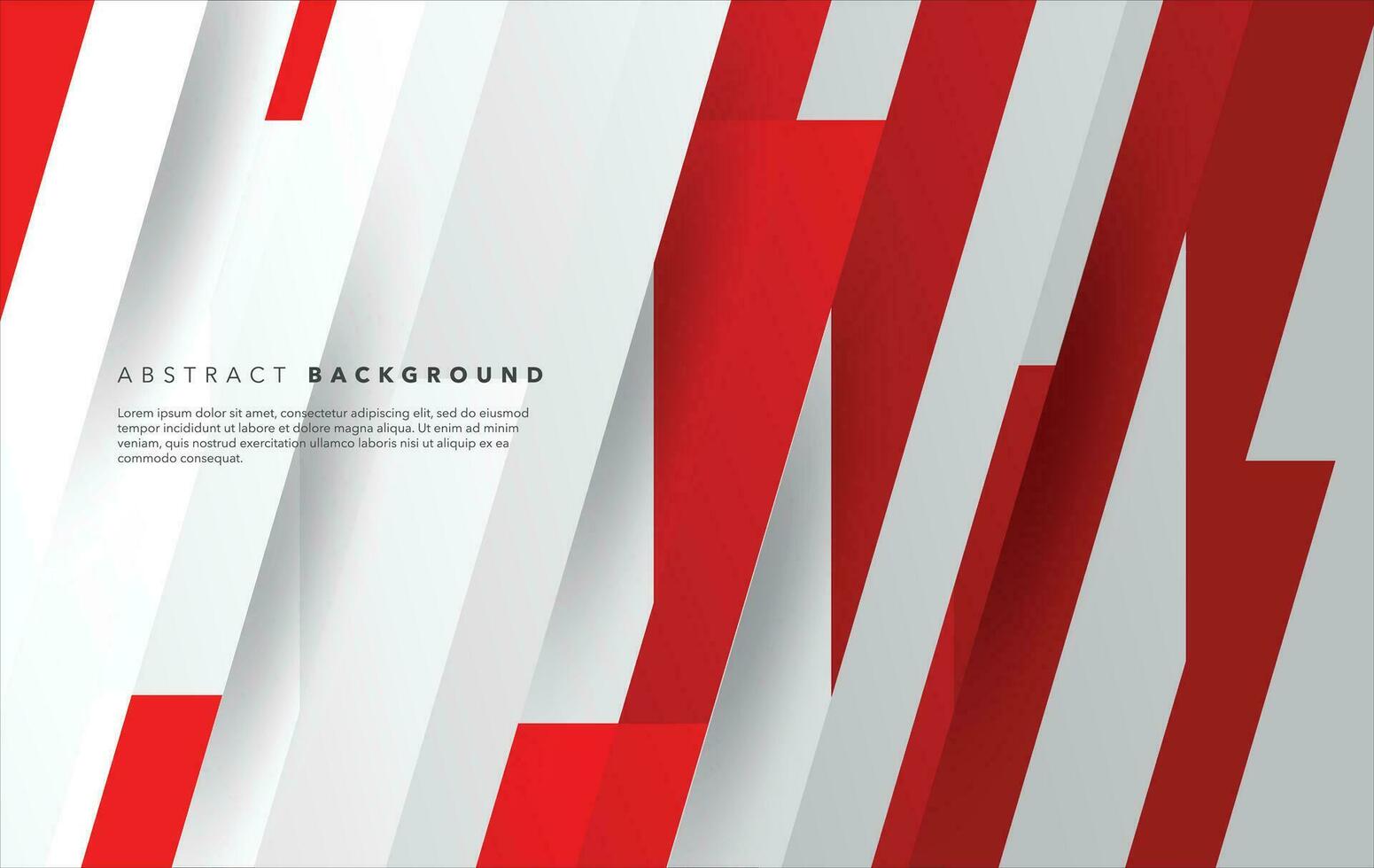 modern abstract red and white background design vector