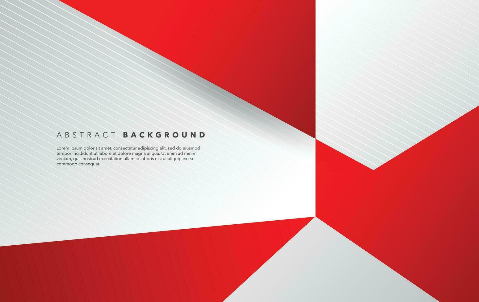 modern abstract red and white background design vector