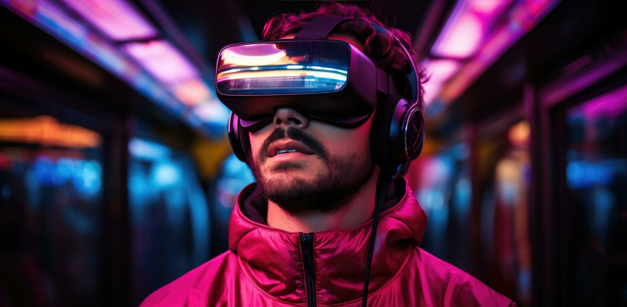 AI generated man vm virtual photo