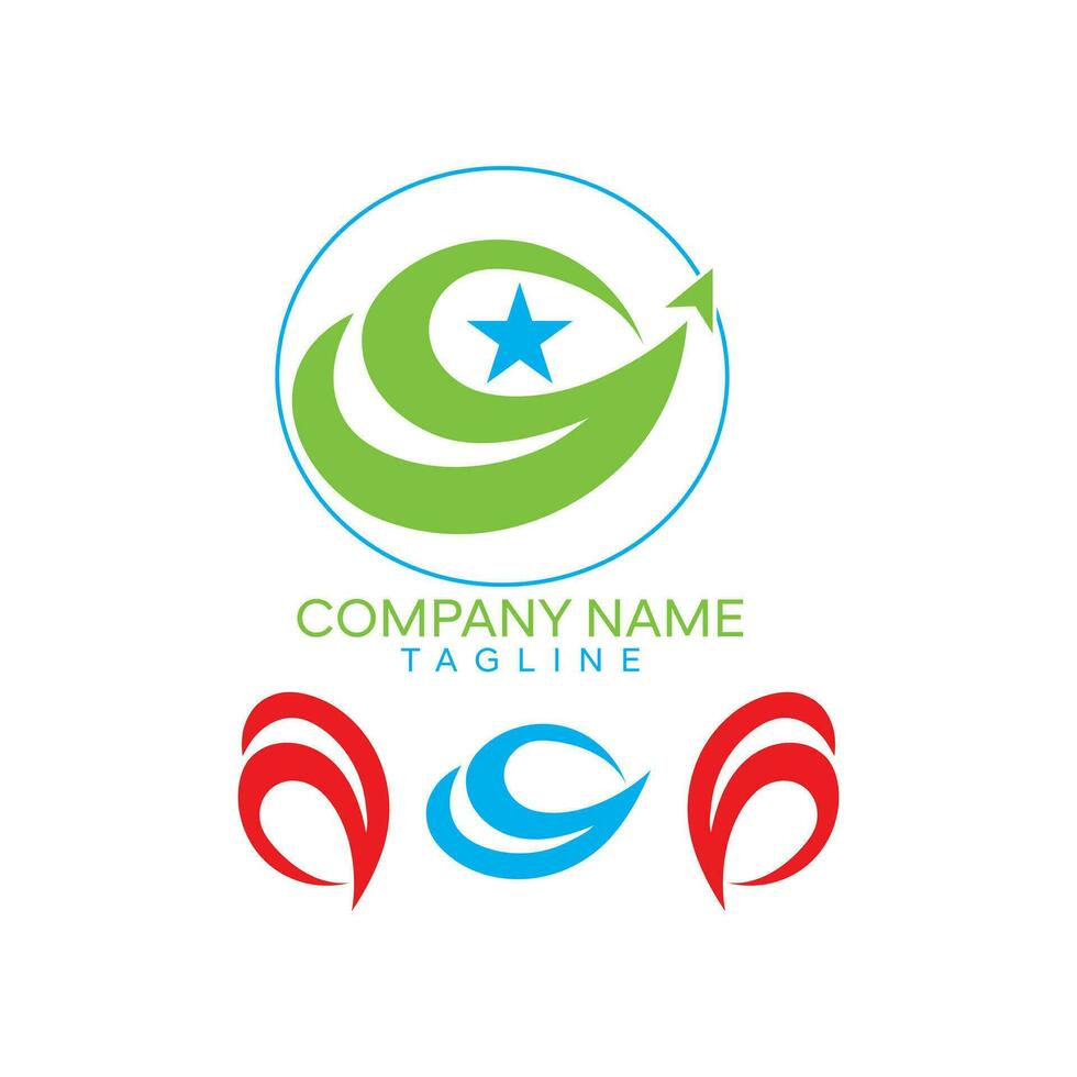 initial letter logo 9G, G9 logo template vector