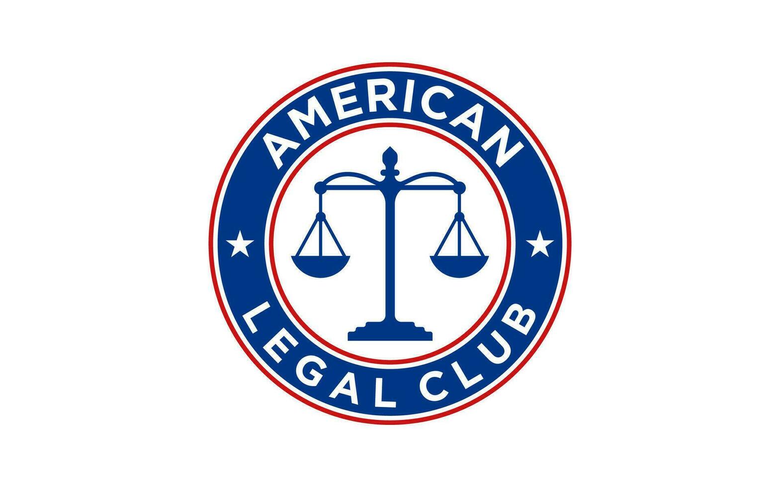 America ley firma logo diseño. águila firme, ley, icono justicia. vector