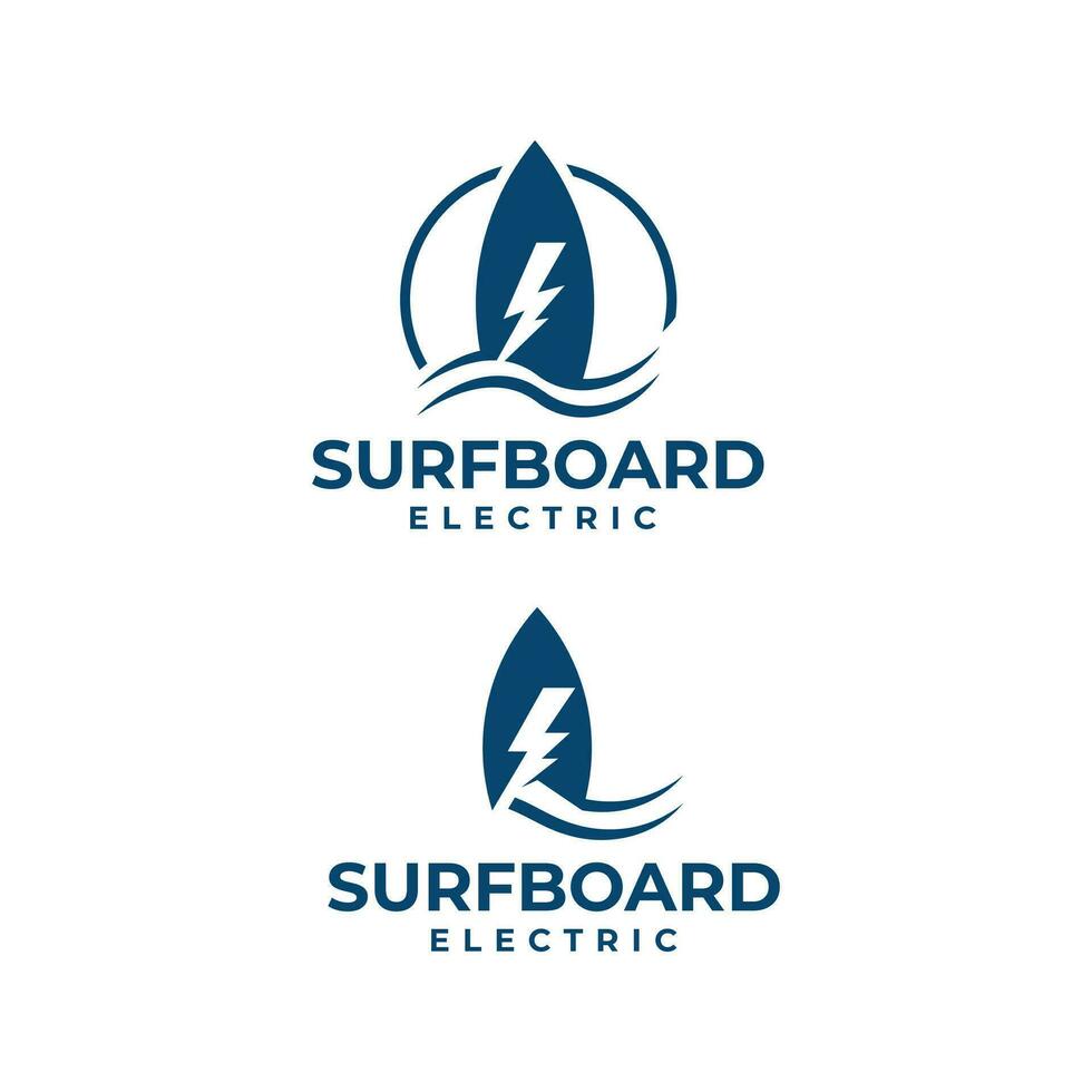 Surfboard Creative Modern Minimal Logo design concept vector