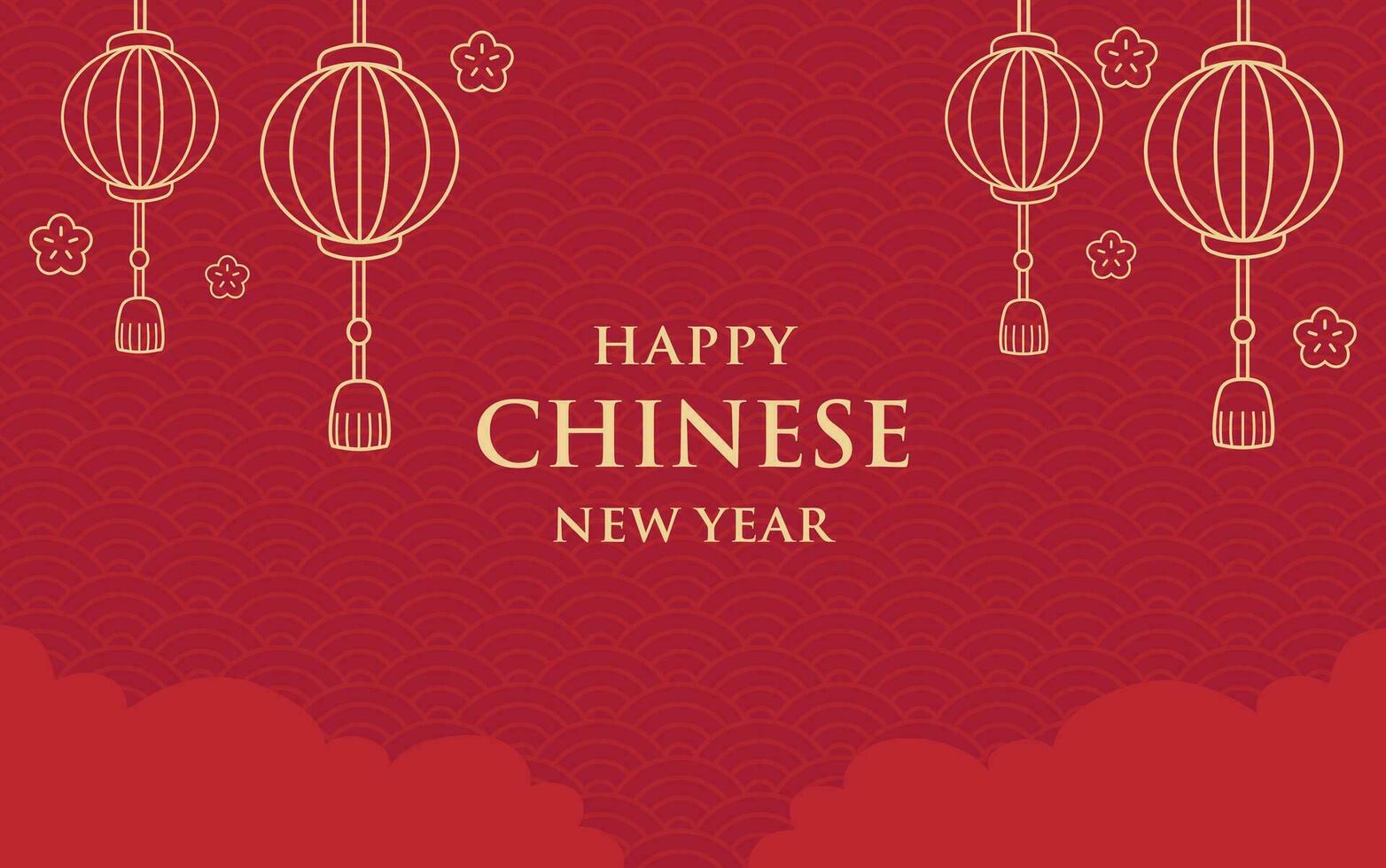 background chinese new year vector