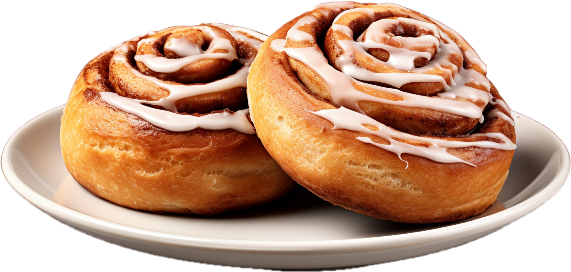 AI generated frosted cinnamon rolls png 35675503 PNG
