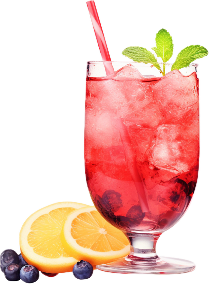 AI generated red homemade drink png