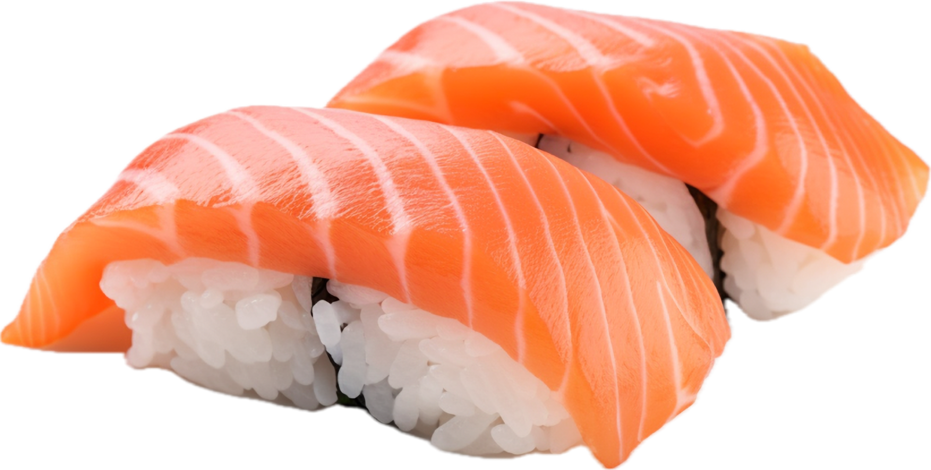 AI generated salmon sushi png