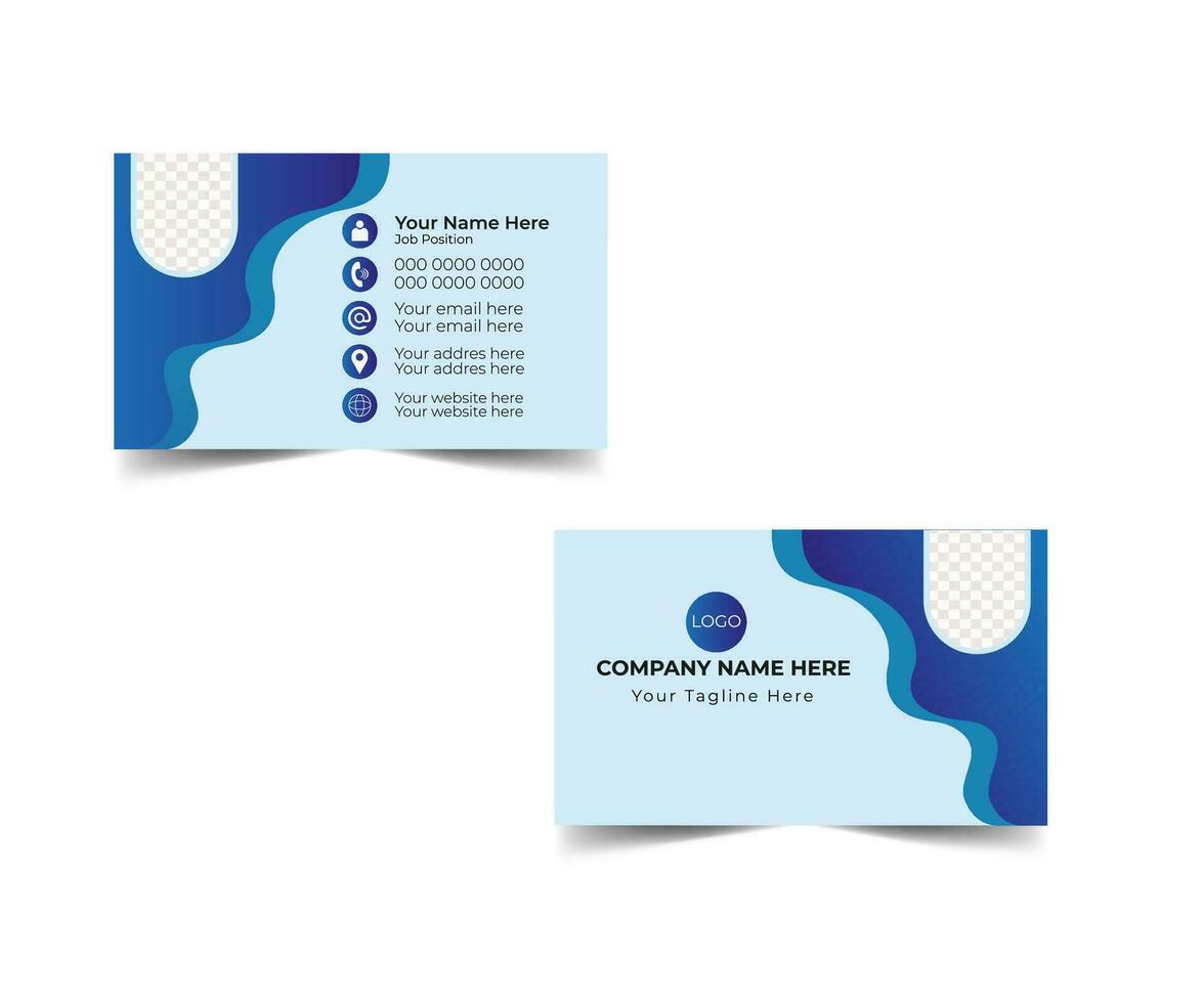 Free vector business card design