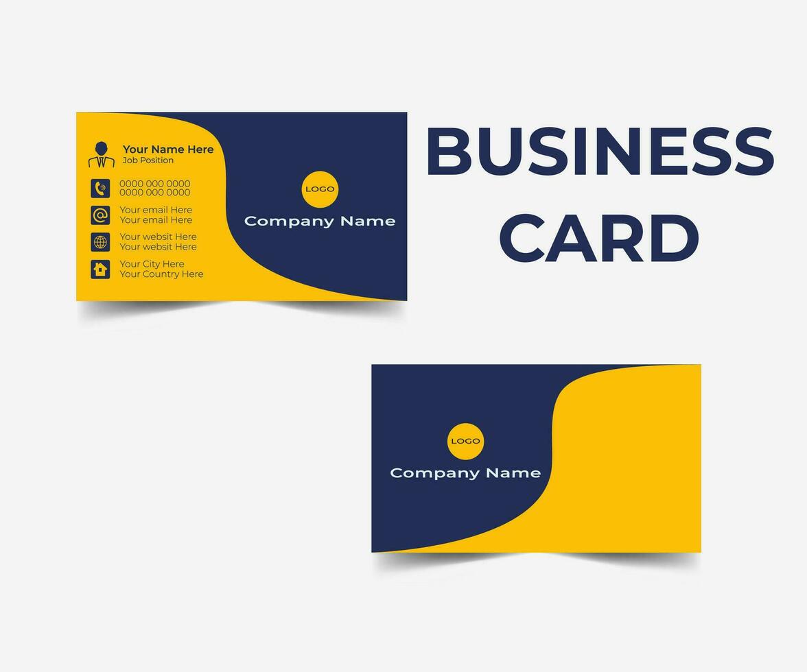 Modern business card design vector