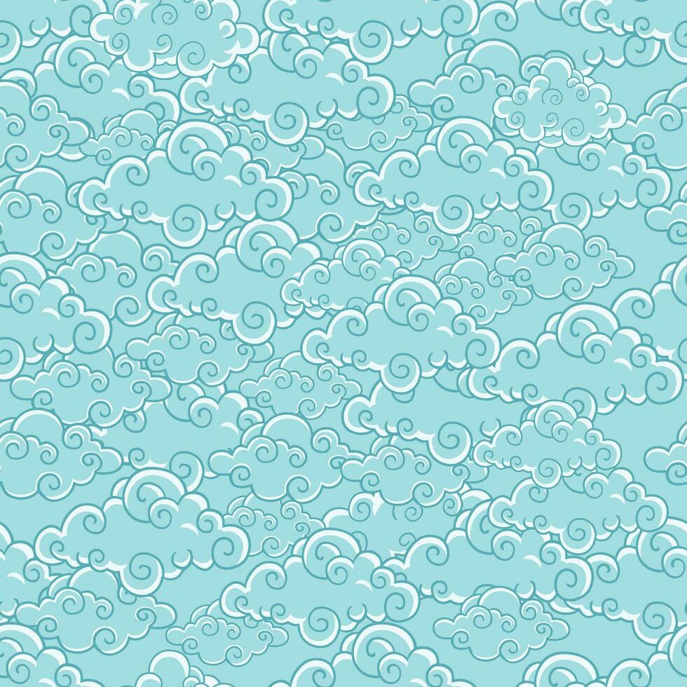 Abstract Cloud in The Sky Pattern Background vector