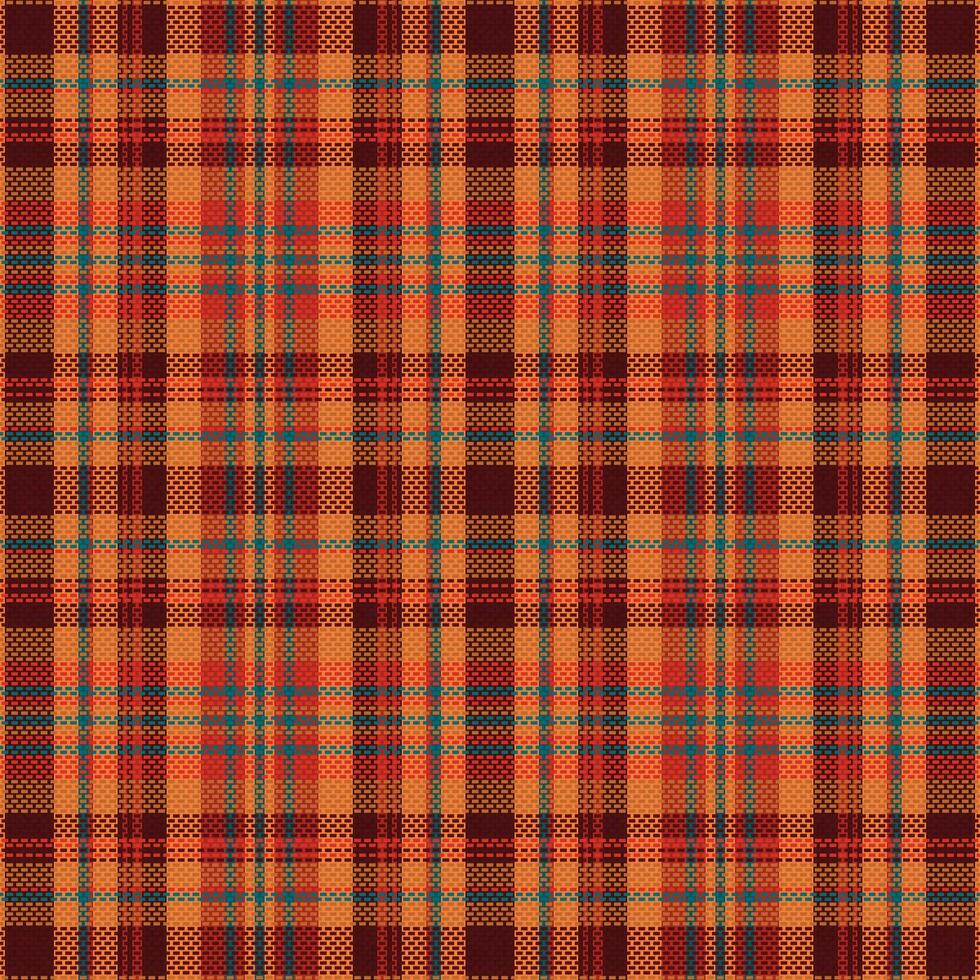Tartan plaid pattern with texture and summer color. vector
