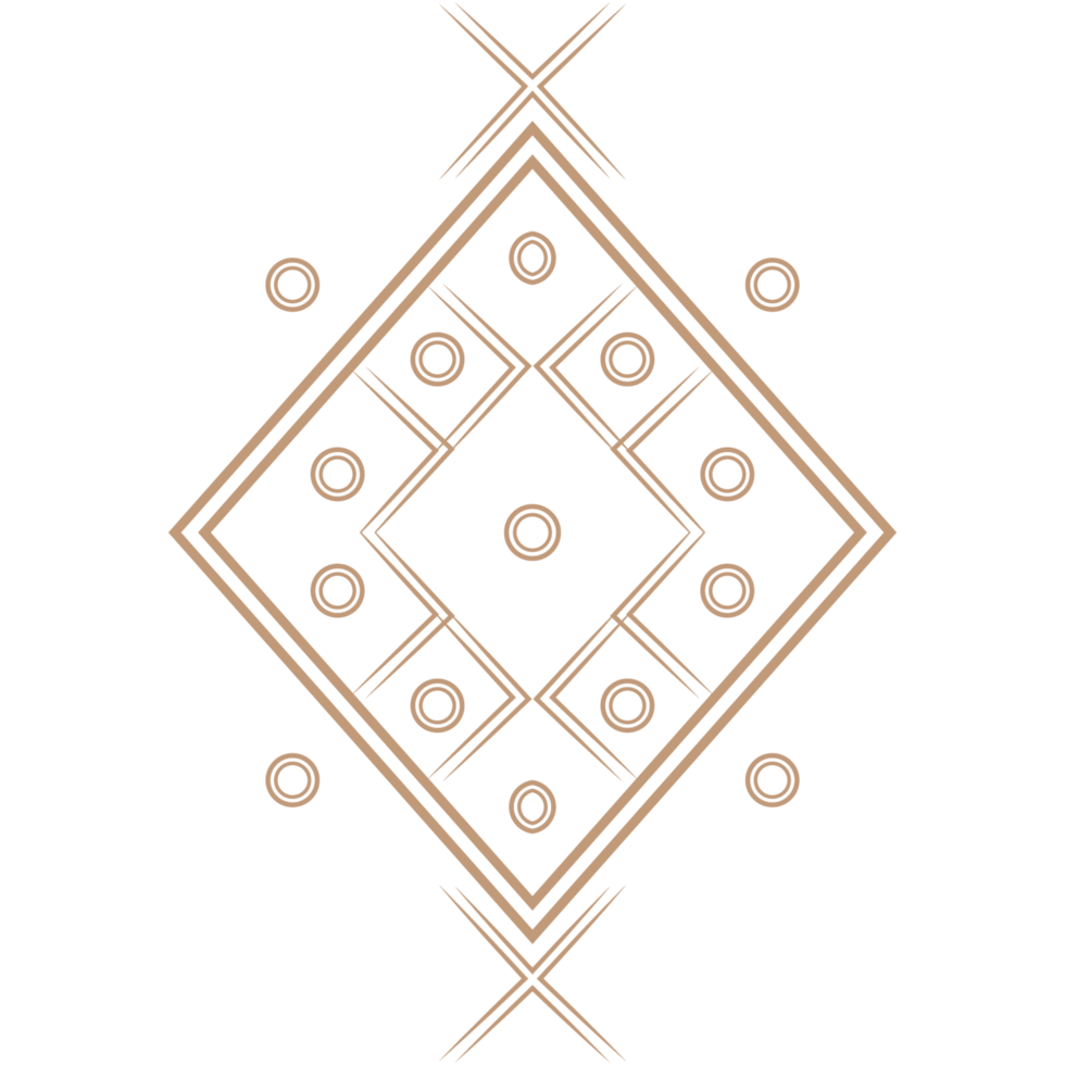 tribal geometric pattern icon. transparent pattern illustration png