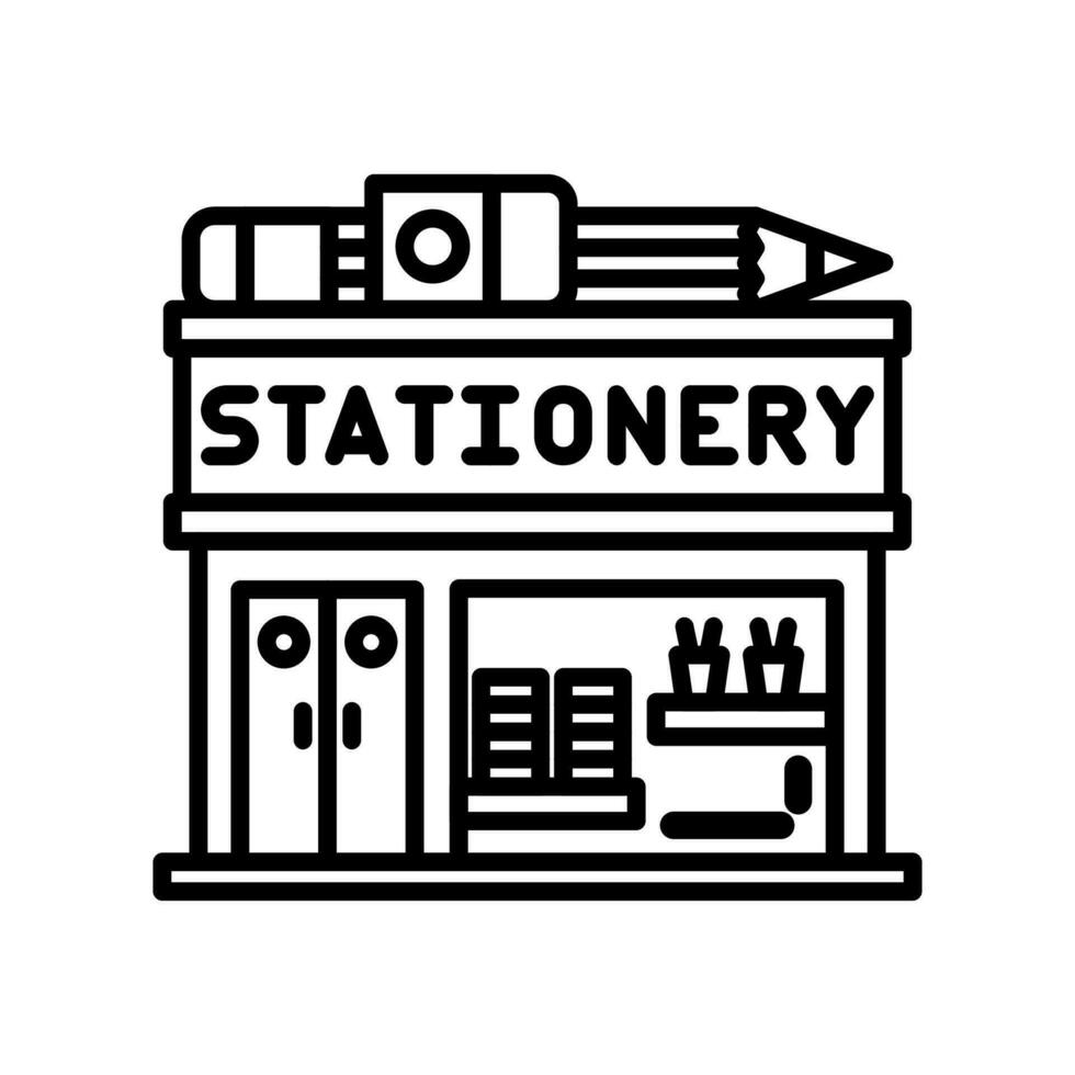 Stationery Storeicon in vector. Illustration vector