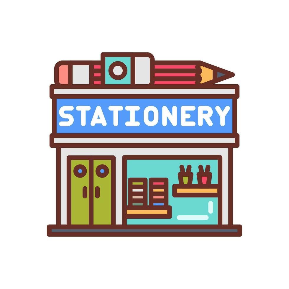 Stationery Storeicon in vector. Illustration vector
