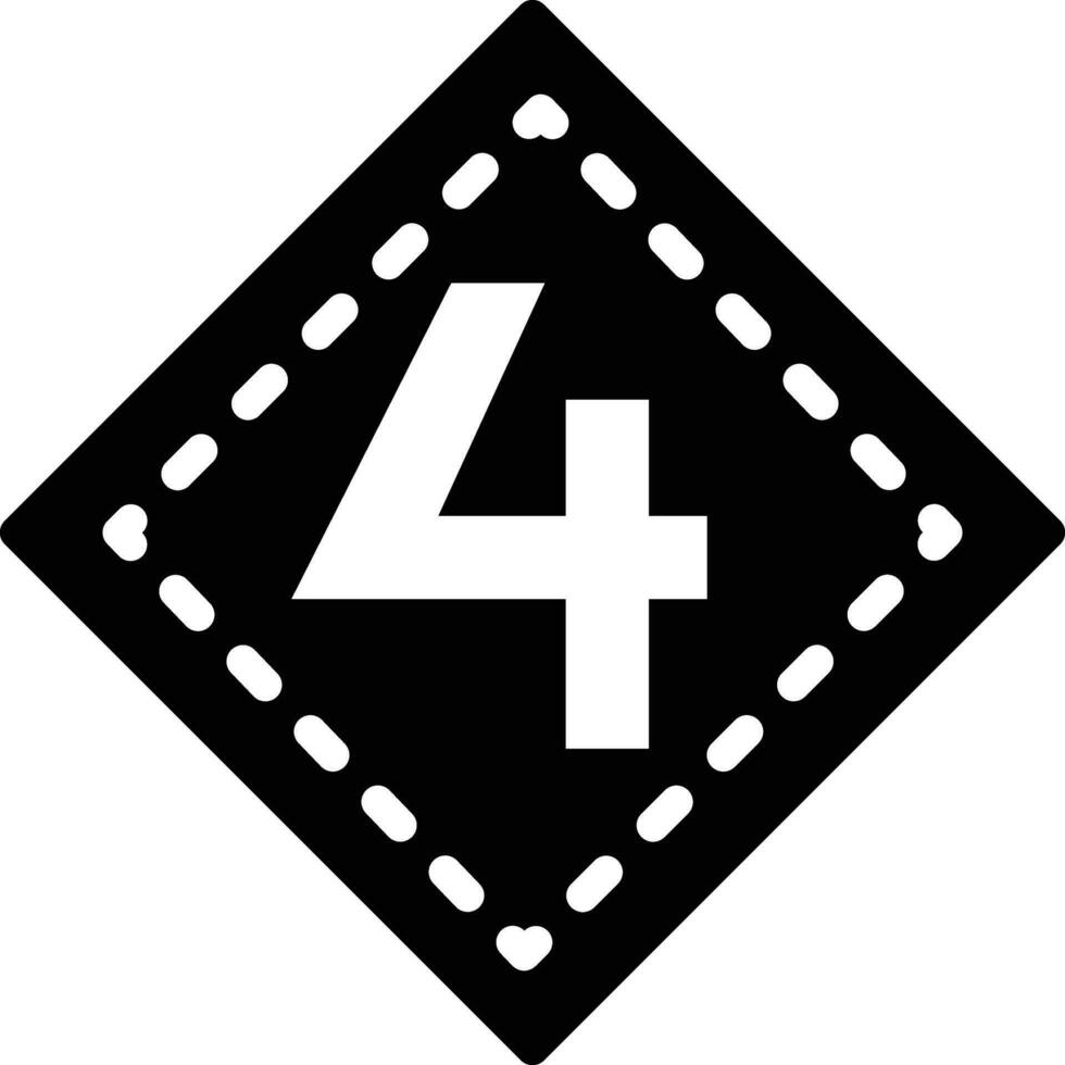 Solid icon for four vector