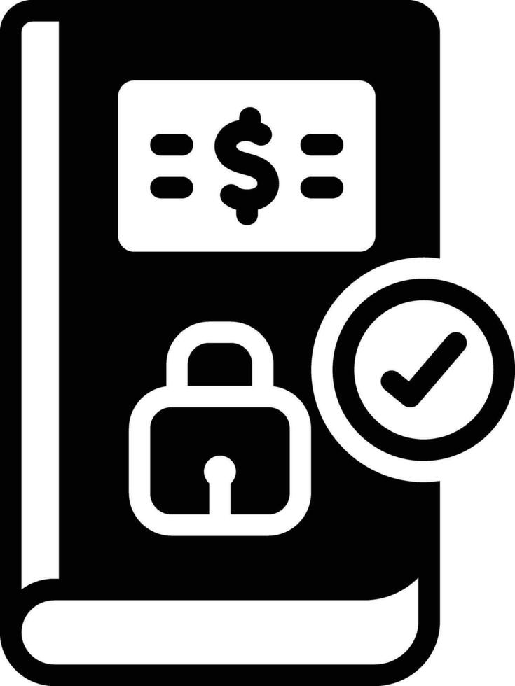 Solid icon for certain vector