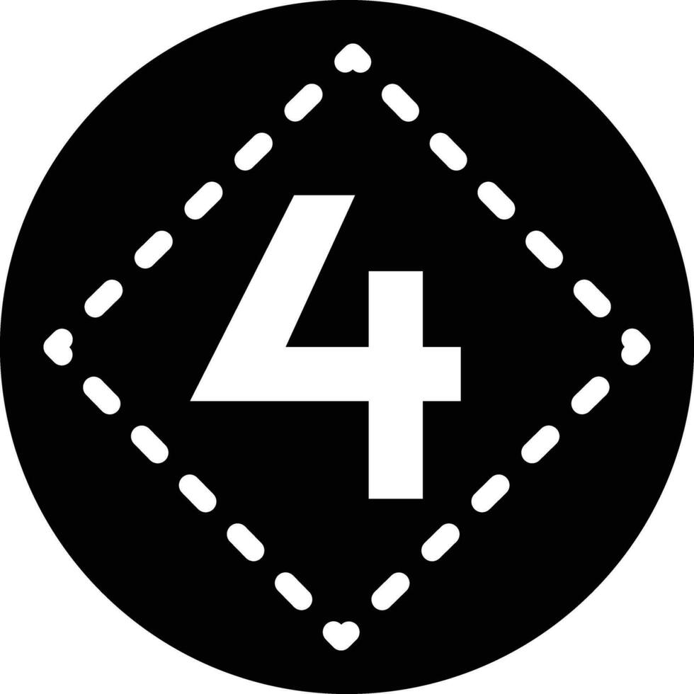 Solid icon for four vector