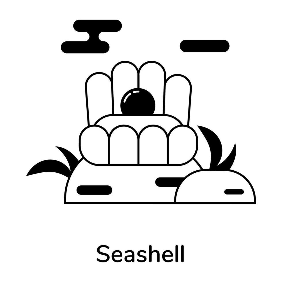 Trendy Seashell Concepts vector