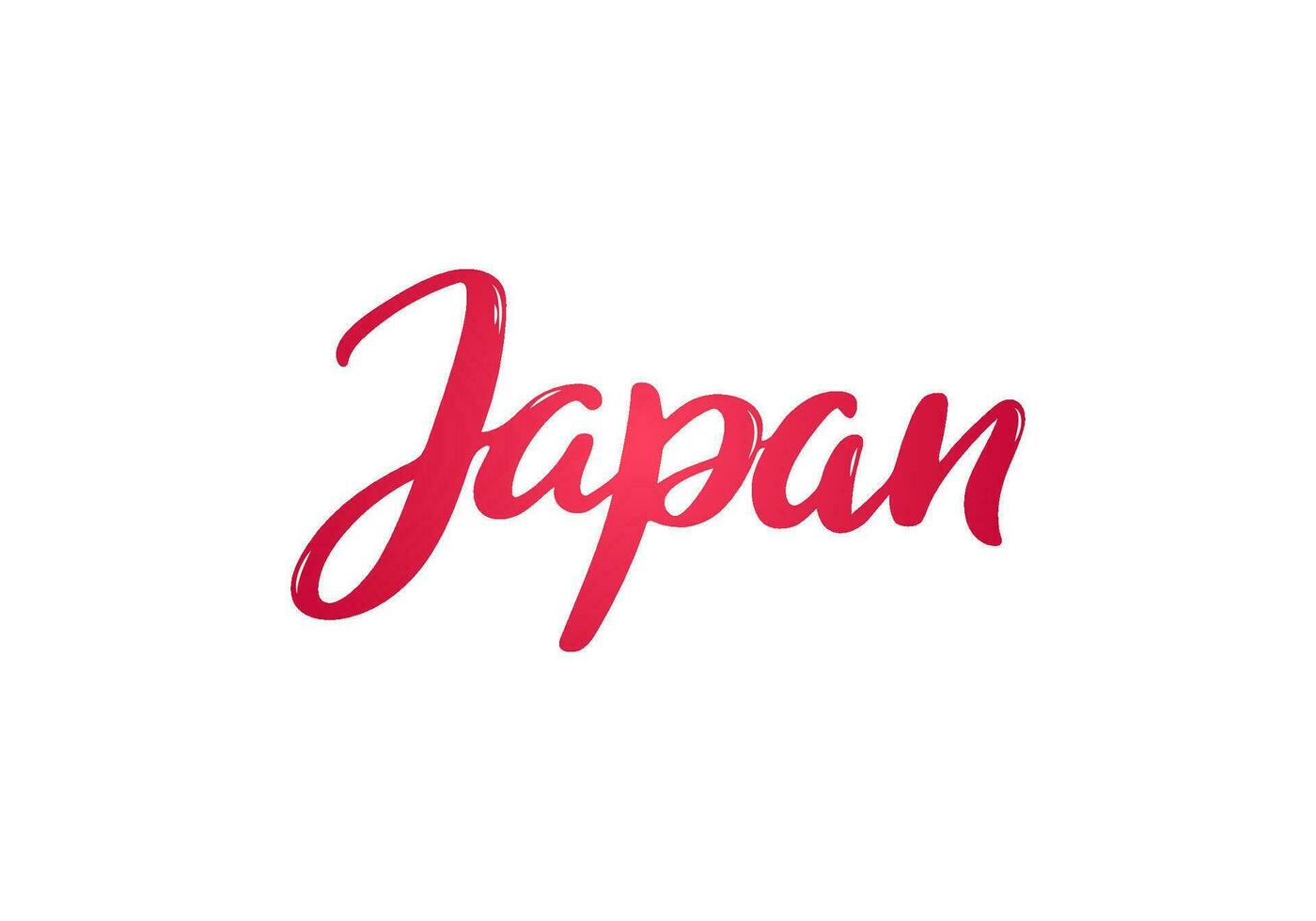 Japón letras bandera vector