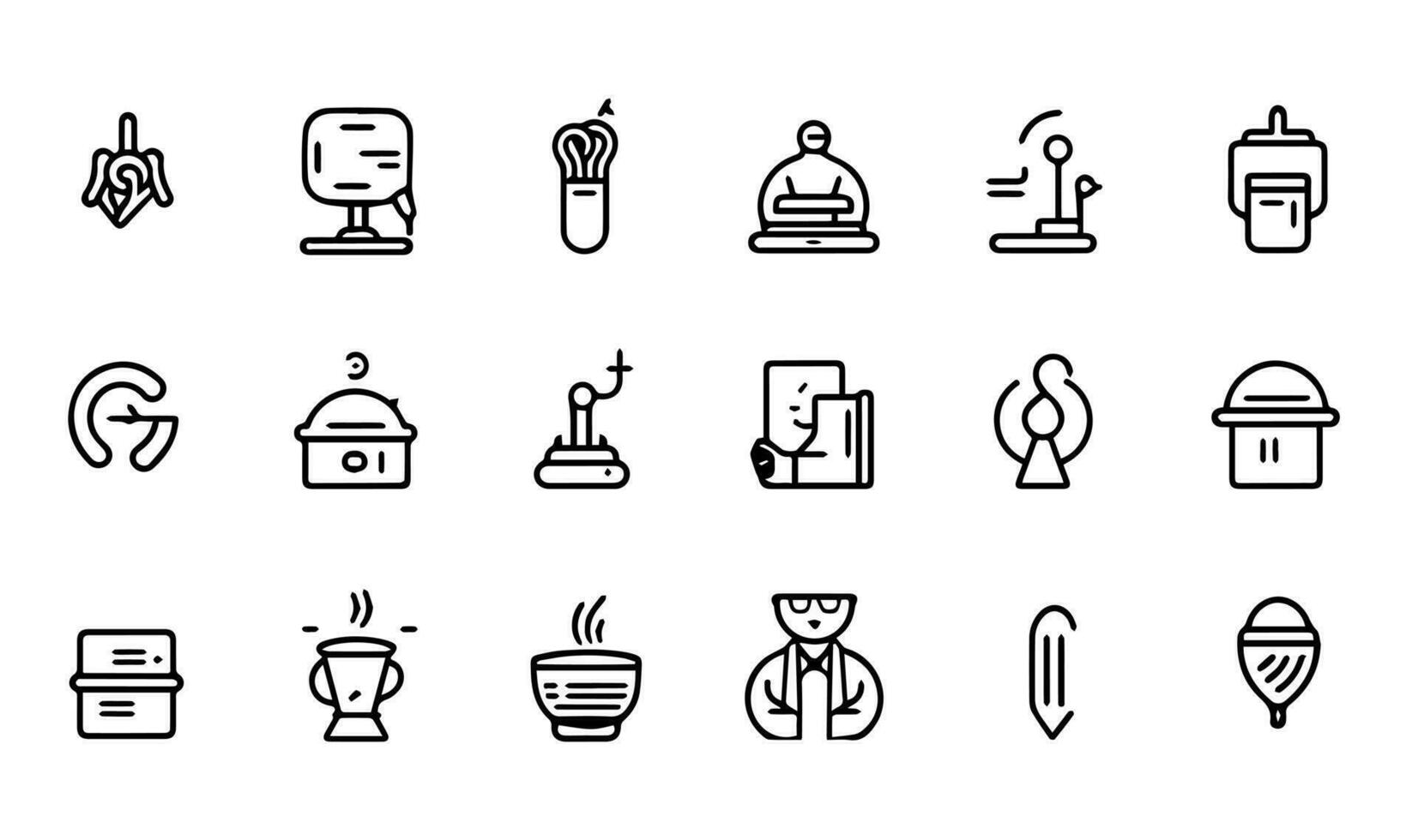 Set of simple black and white icons on the theme of finance. vector